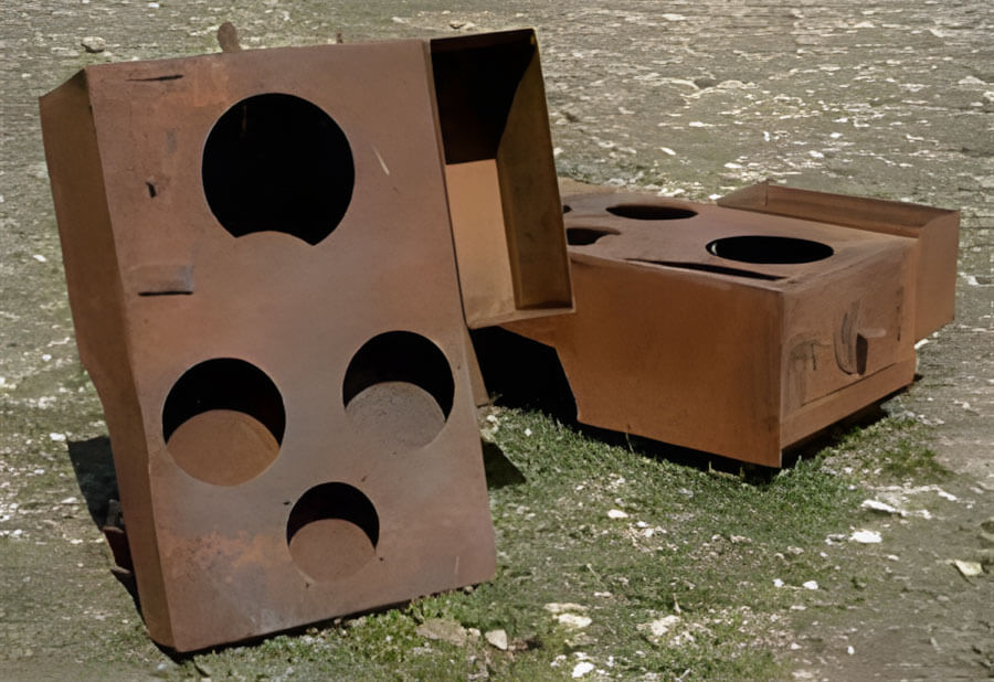 Smokeless Metal Stove in Nepal with chimney and water tank for clean indoor cooking.